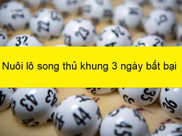 Song thủ lô nuôi khung 3 ngày miền bắc